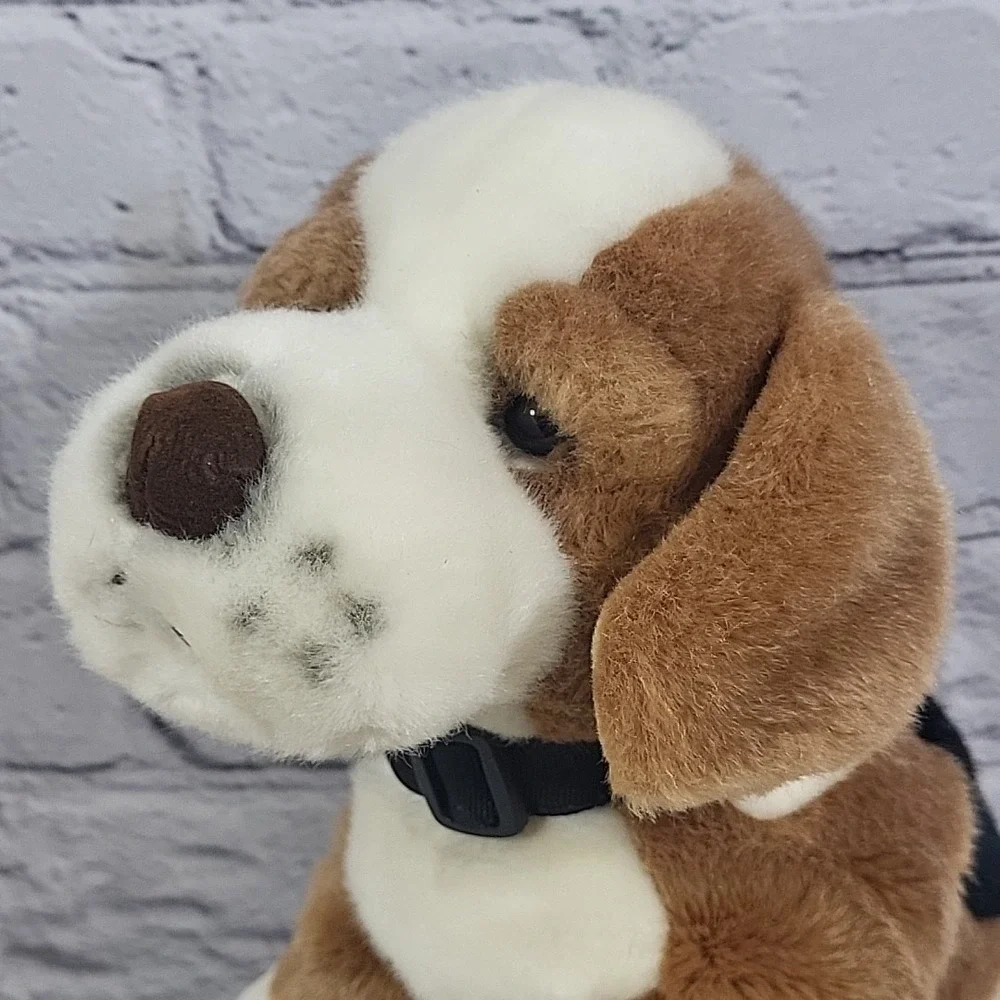 Vintage 80s Russ Berrie The Beagle‎ Puppy Dog Plush Beanbag Stuffed Animal
